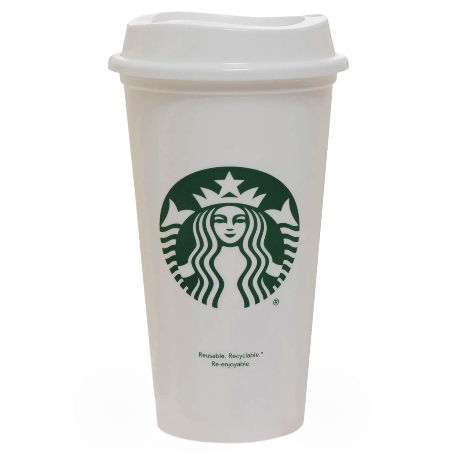Clean product shot of Starbucks coffee cup on white background