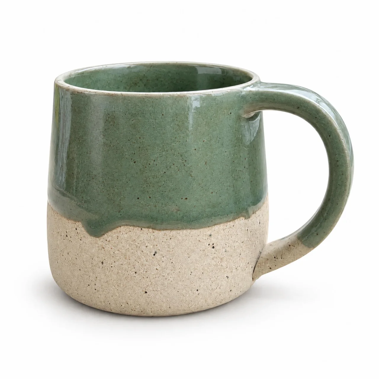 A marketplace main image of the stoneware mug alone on pure white.